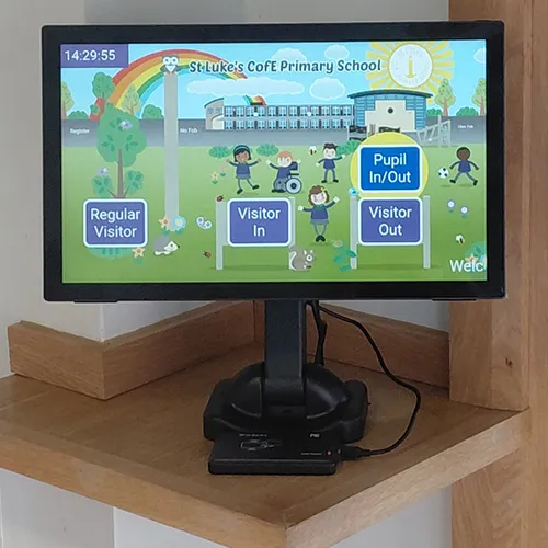 Free visitor management screen